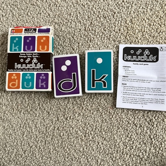 Vintage Mattel Card game kuuduk NIP - Picture 4 of 6